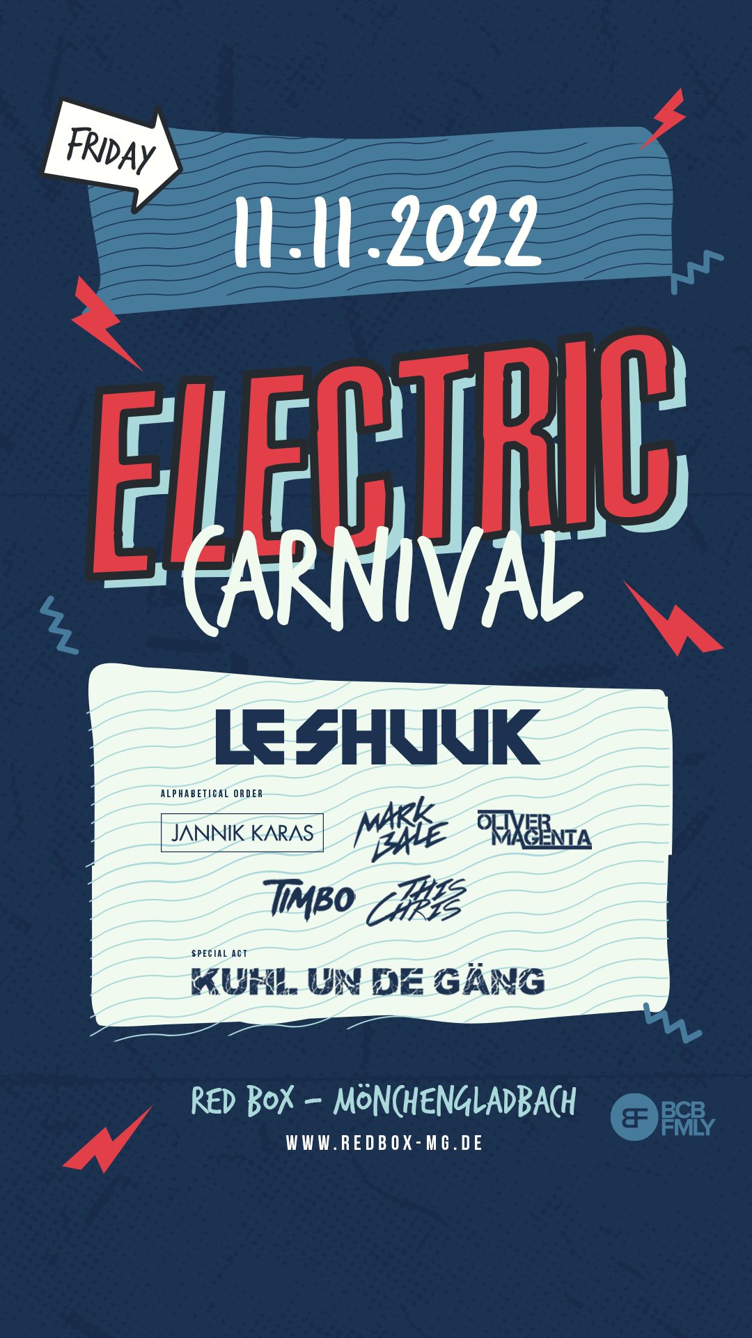 Electric Carnival | 11.11.2022 | Red Box Mönchengladbach