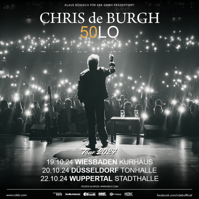 Chris de Burgh 50LO Tour 2024