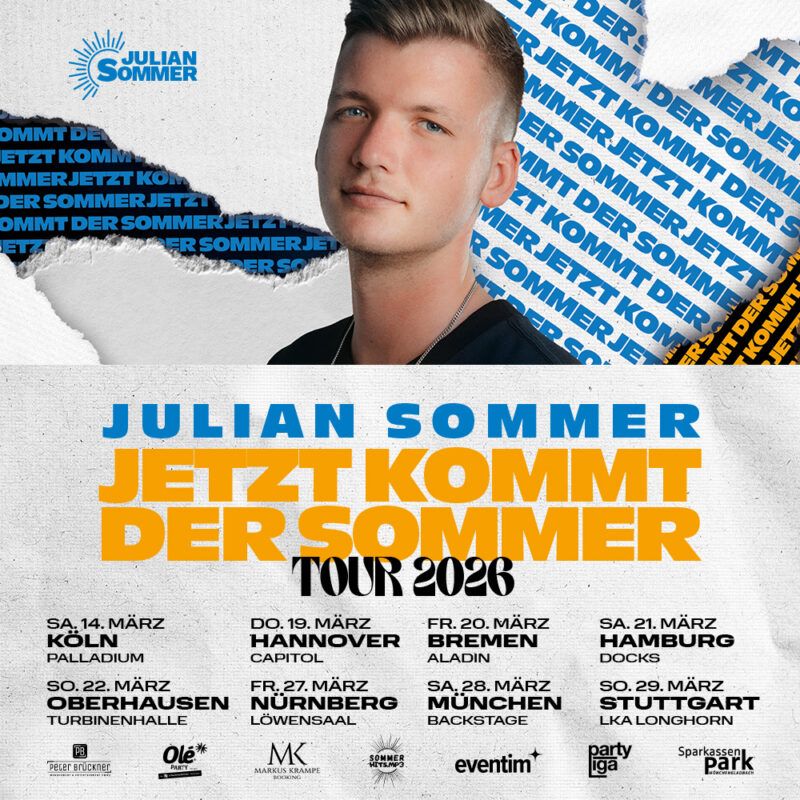 Julian Sommer gesamte Tour 2026